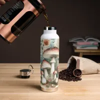 Cottage Core | Vintage Mushrooms and Flowers  Water Bottle