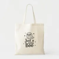 Just Little Boo Funny Design Tote Bag