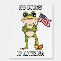 No Kings in America Anti-Trump Protest  Foam Board