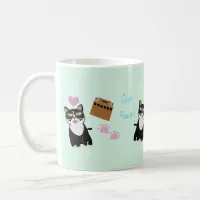 Cute Grouchy Sour Puss Cat Pattern Cartoon Coffee Mug