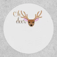 Oh Deer Artistic Style  Patch