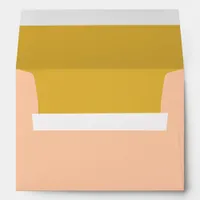 Maize Gold Insert Wedding Envelope