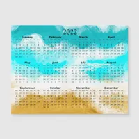 2022 Mini Calendar Magnetic Ocean Magnetic Invitation