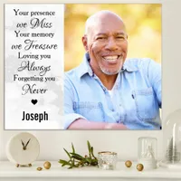In Loving Memory Remembrance Memorial Photo Poster