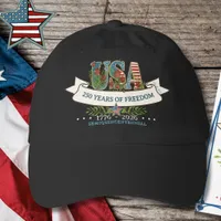 USA 250 Years of Freedom Botanical 4th Of July Hat