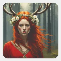 Elen of the Ways Square Sticker