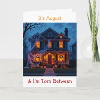 Half Halloween and Half Christmas | Holidays Humor Card