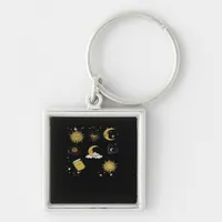 Whimsigoth Sun Moon Witchy Classic Keychain