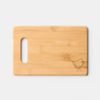 Wood Cutting Board - Chicken Etching