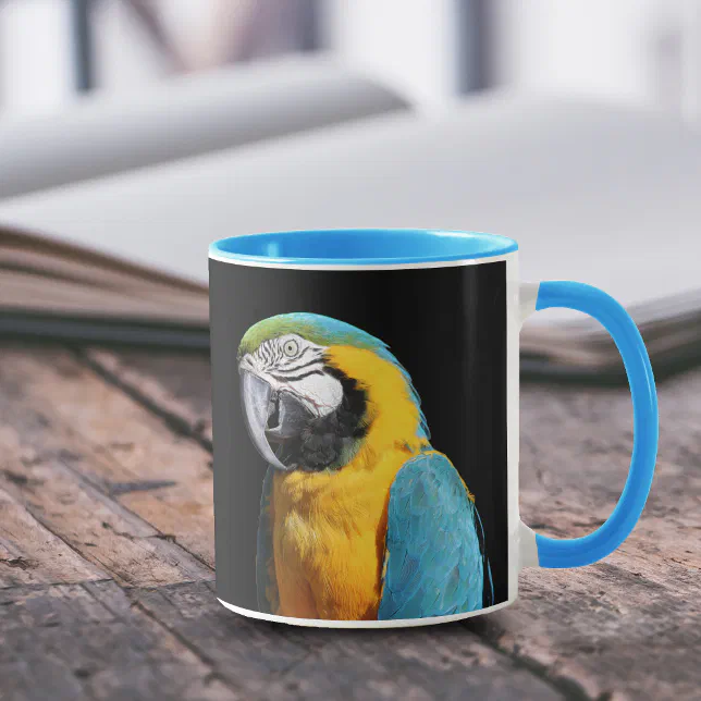 Beautiful Blue and Gold Macaw Mug