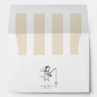 Chic Scribbled Doodle Bridal Envelope
