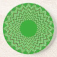 Coaster - Zigzag medallion