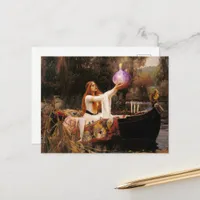 Funny Lady of Shallot Parody Postcard