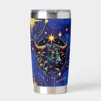 Horoscope Sign Taurus Zodiac Astrology Insulated Tumbler