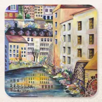 Stockholm Gamla Stan - Old Town Square Paper Coaster