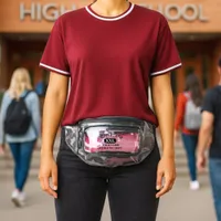 Property of XXL Your Name Athletic Department Clear Fanny Pack