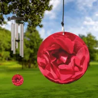 Dark red Rose Bardou Job Wind Chime