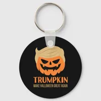 Trumpkin Make Halloween Great Again Funny Sarcasti Keychain