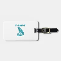 F-Caw-F Funny Raven Gothic Crow Retro Classic Luggage Tag