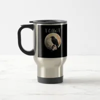 Crow F-Caw-F Funny Bird Aesthetic Casual Travel Mug