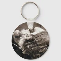 Vintage Couple Stop Tickling 1906 Keychain
