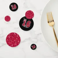 Sweet Sixteen Sparkle Red ID242 Confetti