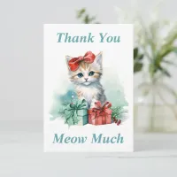 Kitty Thank You Card