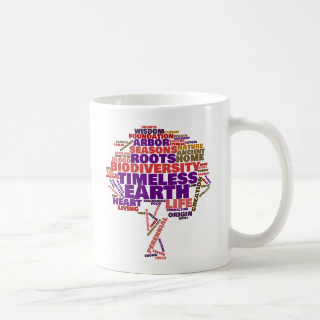 Inspirational Tree of Life Tag Cloud Coffee Mug