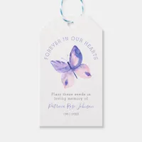 Butterfly Seed Packet Memorial Funeral Favor Tag