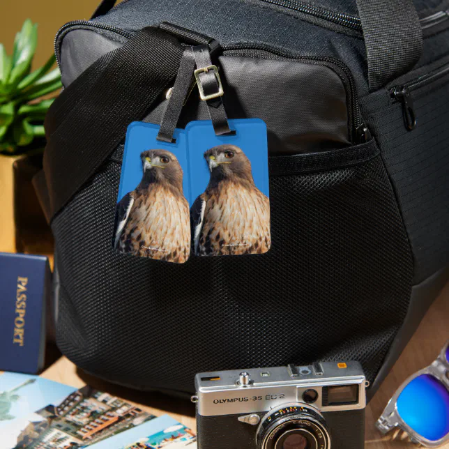 Magnificent Red-Tailed Hawk in the Sun Luggage Tag