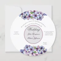 Romantic and Poetic Pastel Lilac Watercolor Invitation