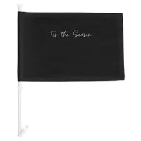 Neon Tis The Season Sign Car Flag