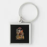 Cottagecore  Goblincore Mushroom Foraging Keychain