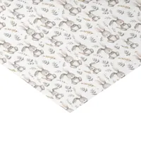 Cute Bunny Neutral Gray Baby's Tissue Paper