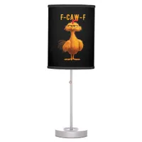 Gothic F-Caw-F Crow Funny Humor Table Lamp