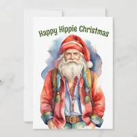 Happy Hippie Christmas Holiday Card