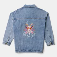 Hipster Goat Just a Girl Denim Jacket