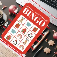 Red White Bold Christmas jigsaw Puzzle