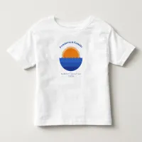 Ocean sunset minimalist scene toddler t-shirt