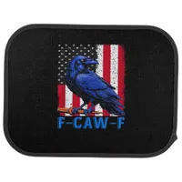 Crow Raven Funny F-Caw-F Minimal Clean Car Floor Mat