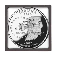 Faux Indiana State Quarter Gift Box