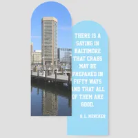 Baltimore's Inner Harbor World Trade Center Quote Bookmarks