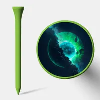Emerald Lunar Core Cracking Open DALL-E AI Art Golf Tees