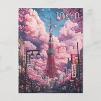 Tokyo Japan Travel Postcard