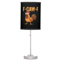 Funny Crow Humor Gothic F-Caw-F Table Lamp