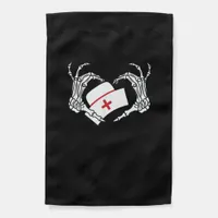 Skeleton Hand Heart Lazy Diy Halloween Costume Nur Garden Flag