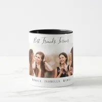 Best friends forever custom photo names mug