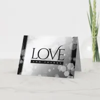 Elegant 70th Platinum Wedding Anniversary Thank You Card