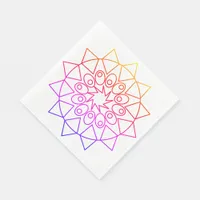 Paper Napkin - Colorful Mandala