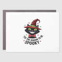 With Witch Hat And Tie Car Magnet